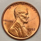 1952-S  Uncirculated BU Red RD - Lincoln Wheat Cent  ~ A838