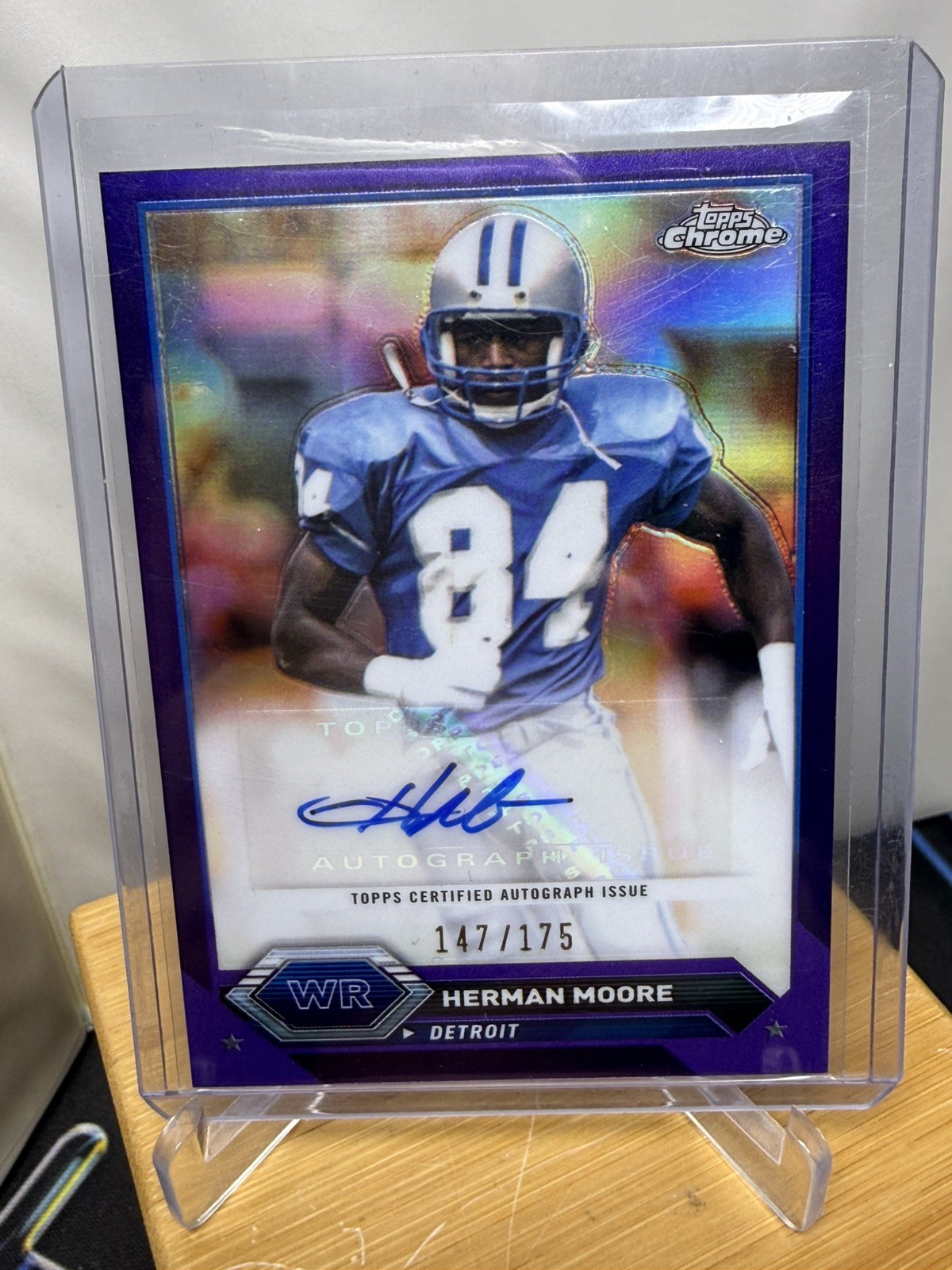 2023-24 Topps Composite Chrome AUTO #TCA-HM Purple Refractor HERMAN MOORE /175