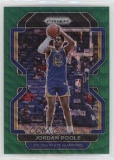 2021-22 Panini Prizm Green Wave Prizm Jordan Poole #222 4l3