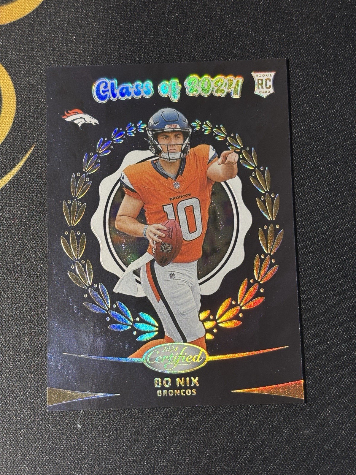🔥 2024 Certified Class of 2024 Bo Nix RC RARE SSP CASE HIT Broncos  WOW!