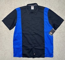 Dickies Two-Tone Short Sleeve Work Shirt Button Up Men Size XL A2-0027 0028