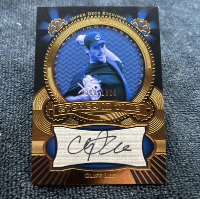 2004 Upper Deck Etchings - Etched in Time Autographs Cliff Lee #ET-LE /1325 (AU)