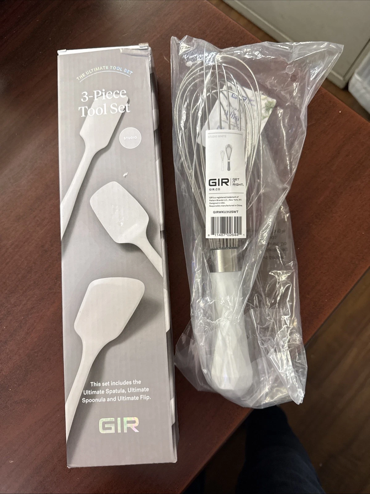 GIR: Get It Right 3 Piece Tool Set Plus Whisk - Gray