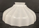 Vintage White Opalescent Milk Glass 3.25"x7" Chandelier Lamp Shade 2 1/8" Fitter