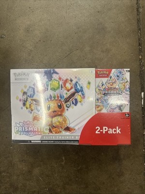 Pokémon Prismatic Evolutions Costco 2 Pack ETB with Booster Bundle