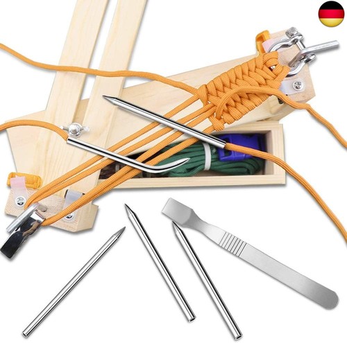 Senhai Edelstahl Nähnadel, Paracord FID Nadel mit Stoffbeutel, Paracord - Bild 5 von 9