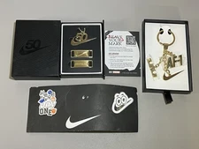 Nike Retail 50 Years 50th Anniversary Gift Set + Keychain + Swoosh High Pins