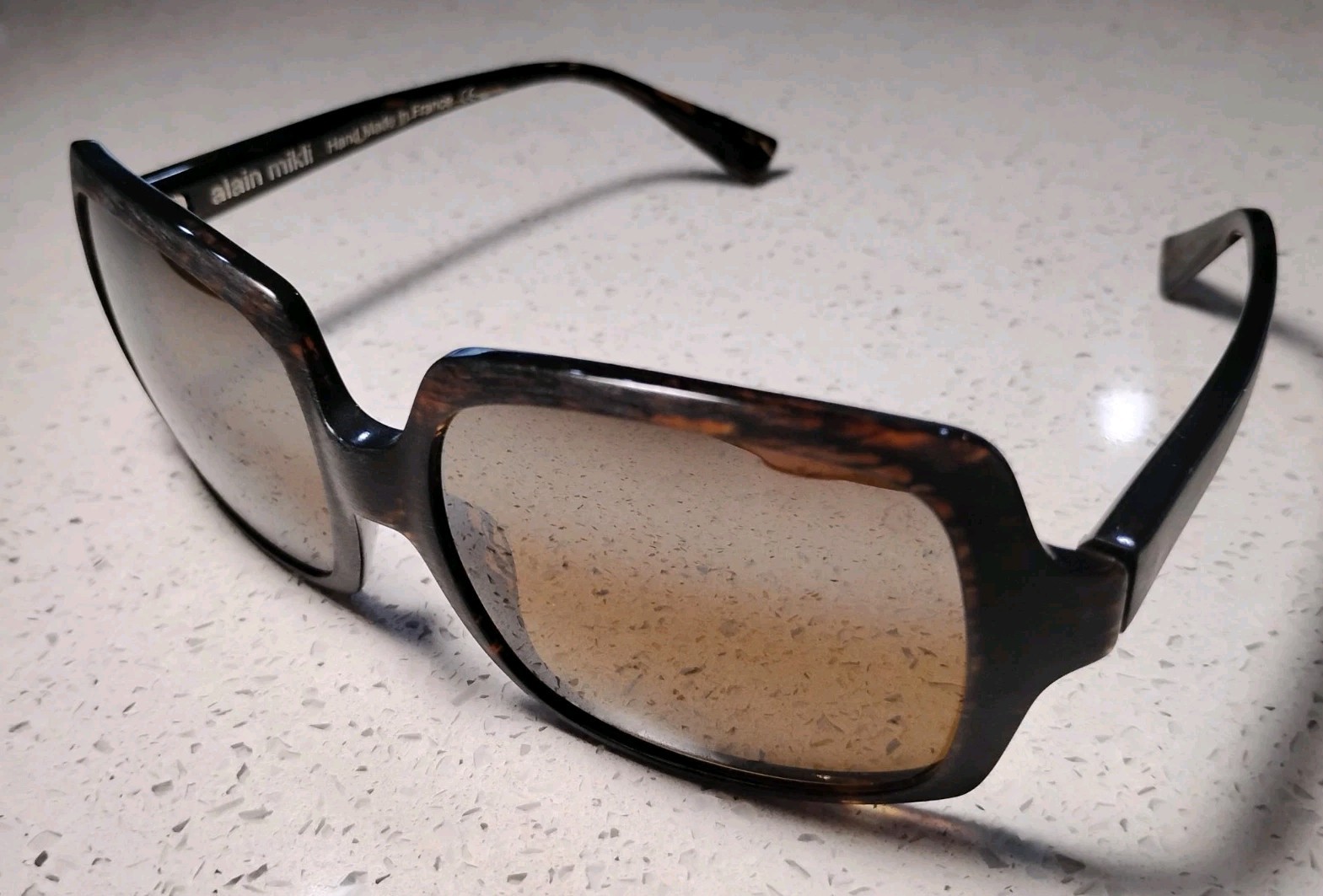 Alain Mikli Sunglasses Matte Tortoise AL10690002 Made In France 56-17-135