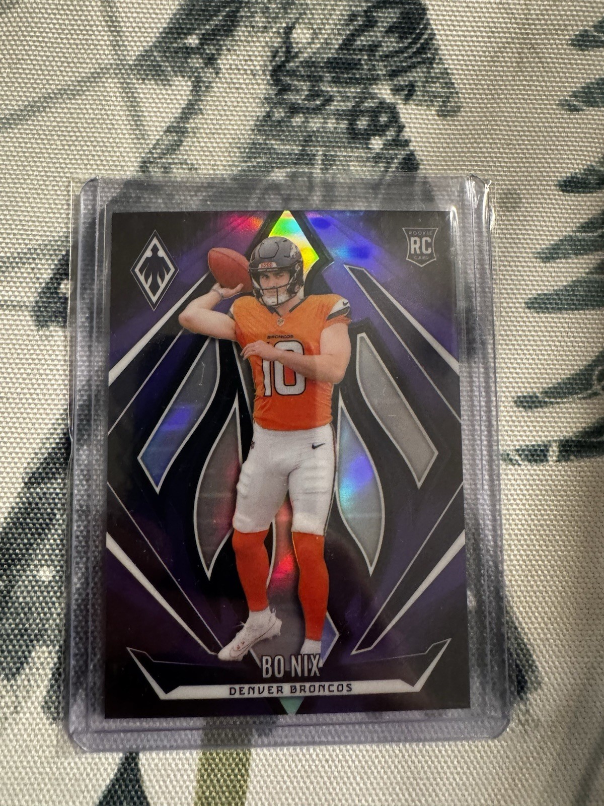 2024 Panini Phoenix - Rookies Bo Nix #159 Purple (RC)