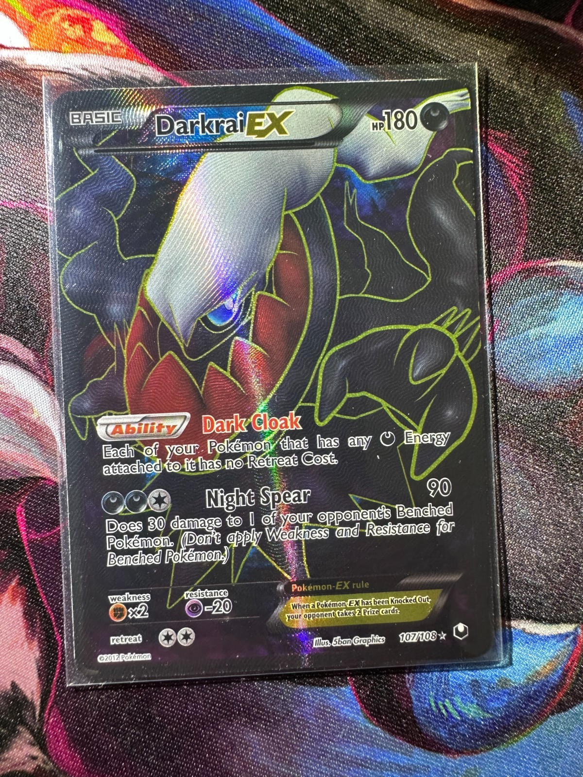 Darkrai EX (Full Art) 107/108 Dark Explorers Black & White Pokemon TCG NM-