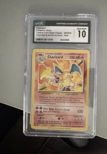 2023 Charizard 003/034 Pokémon Trading Card Game Classic HOLO GEM MINT CGC 10