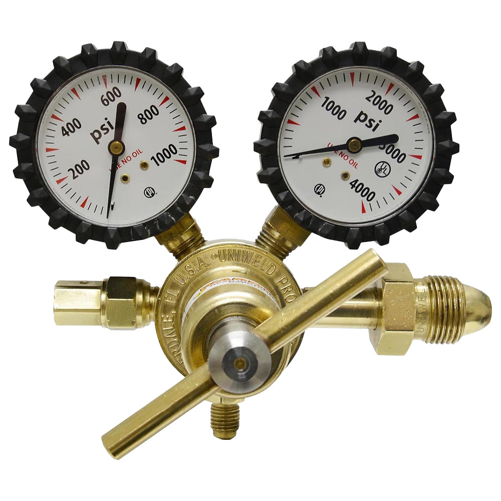 Uniweld RHP800 Nitrogen Regulator 1/4in Flare (M) 50-800 PSIG