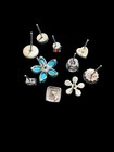 10 Sterling Silver 925 Single Post Earrings With Stones — photo 3