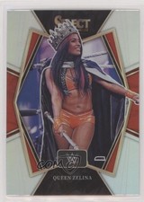 2022 Panini Select WWE Premier Level Silver Prizm Zelina Vega Queen #158 0w6