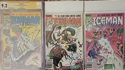 Iceman #1 Newsstand Variant (Marvel Comics December 1984) CGC 9.2 Signed