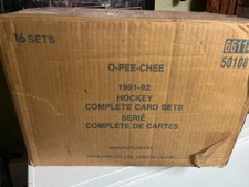 1991-92 O-Pee-Chee Hockey Factory Set Case 16 FULL Sets BiLingual Canada