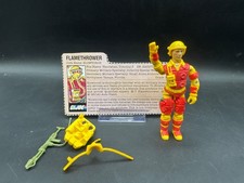 Vintage 1984 GI JOE ARAH Complete FLAMETHROWER Code Name BLOWTORCH W  FILE CARD