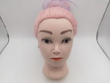 Cosmetology Training Styling Female Mannequin Head 20-24'' Pink & Purple Hair