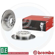 08.9502.10 BREMBO Für AUDI SEAT SKODA VW Hintere Feste Bremsscheiben Paar 253Mm