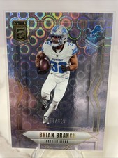 2025 Panini Donruss Elite - Brian Branch #15 Lavender Pyramids 077/649 Detroit