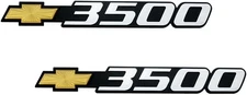 pair set front door badge emblem nameplate for 1994-2004 corvette silverado 3500