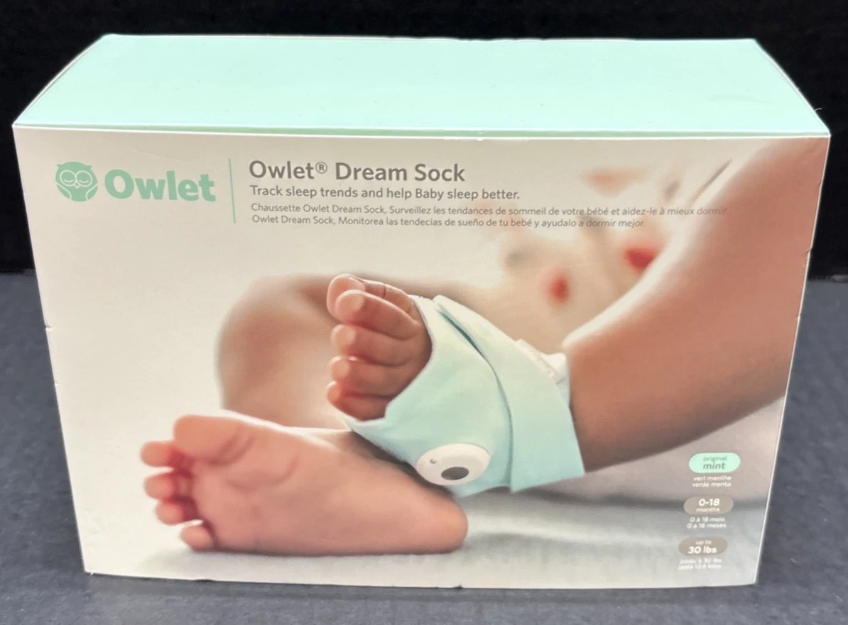 Owlet Dream Sock Smart Wearable Baby Monitor Mint BM06NMMCJ New