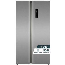 HYE Side By Side American Fridge Freezer 505L Frost Free Inox HYE 324L Fridge &