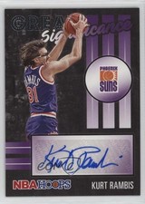 2020-21 Panini NBA Hoops Great SIGnificance Kurt Rambis #GS-KRA Auto 0j19