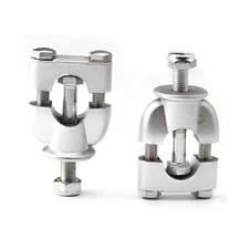 22mm 7/8" Motorcycle Handlebar Risers Mount Clamps for Dirt Pit Bike ATV Pack 