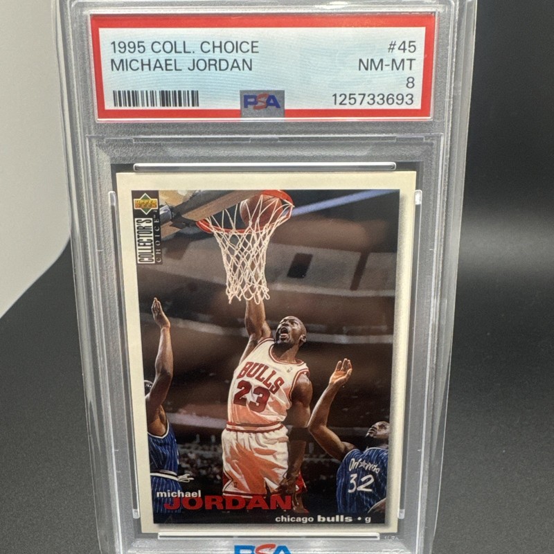 1995-96 Upper Deck Collector's Choice - Michael Jordan #45 PSA 8
