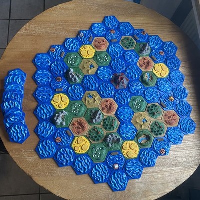 Catan 3d - Basis Seefahrer Sowie Städte & Ritter für 6 Spieler - Marke Eigenbau!