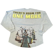 Disney Haunted Mansion Spirit Jersey L Gray Glow Room For One More Sweatshirt