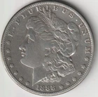 BETTER DATE 1888-S MORGAN SILVER DOLLAR F-VF DETAILS