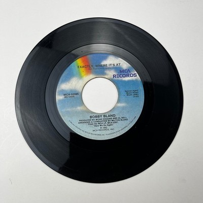 Bobby Bland - Exactly Where It's At / Recess In Heaven 7'' Single 1982 MCA