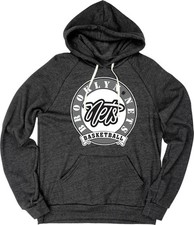 Brooklyn Nets NBA Officially Licensed Tri-Blend Hooded Sweatshirt Black, Large