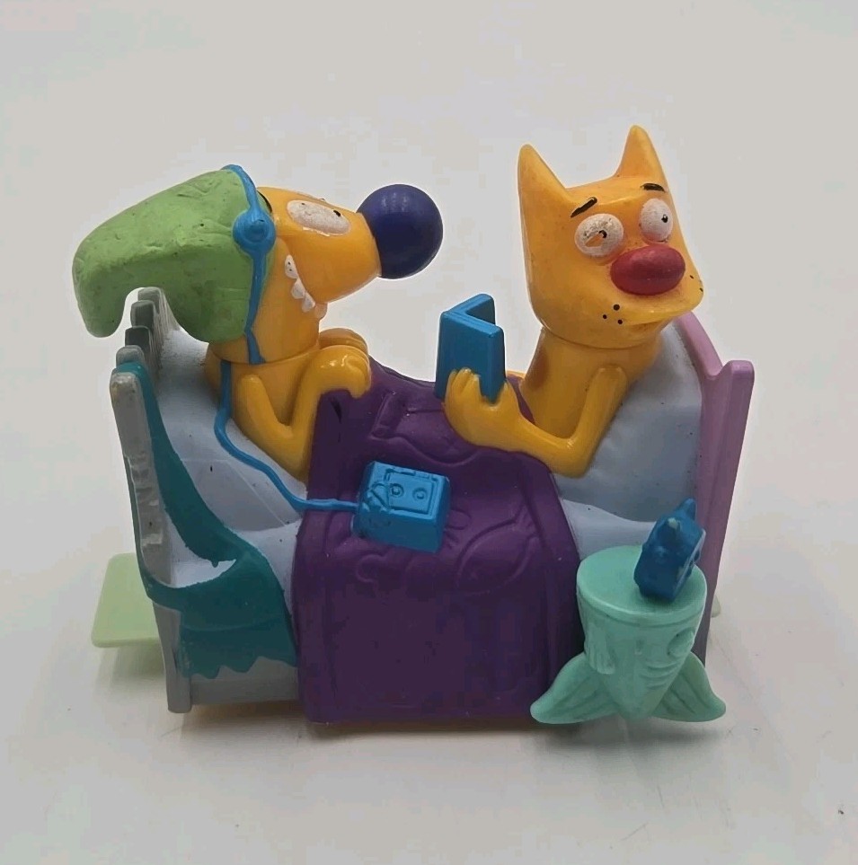 CatDog Nickelodeon Bed Time Story (1999) Burger King Toy Vintage