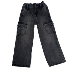 Old Navy Girls 5 Jeans Hi Rise Baggy Wide Leg Denim Everyday Casual Basic