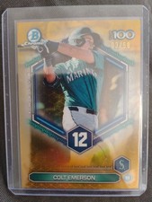 2025 Bowman - Bowman Scouts Top 100 Chrome Colt Emerson #BTP-12 Gold...