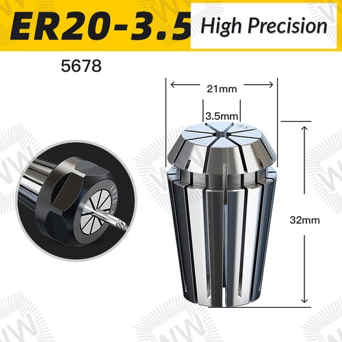 ER16/ER20/ER25/ER32 Spring Collet Set For CNC Milling Lathe Machine - Picture 32 of 79