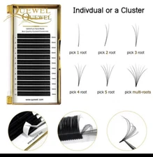 Quewel Easy Fan Volume Eyelash Extension Blooming Lashes Self-making Flowering