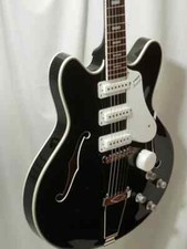 Vox Bobcat S66 Black Semi-hollow Electric With Case New