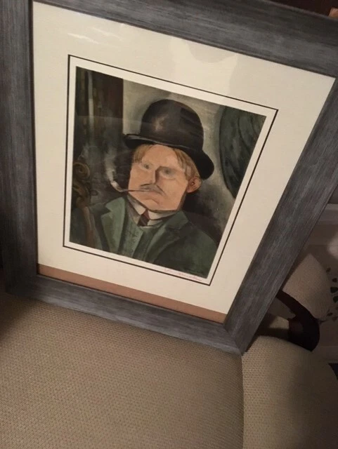 Maurice De Vlaminck signed"Autoportrait a la Pipe" lithograph - image 2 of 4