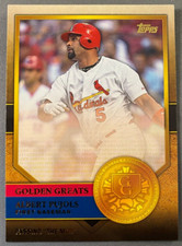 2012 Topps Golden Greats #GG-66 Albert Pujols St. Louis Cardinals MLB Baseball