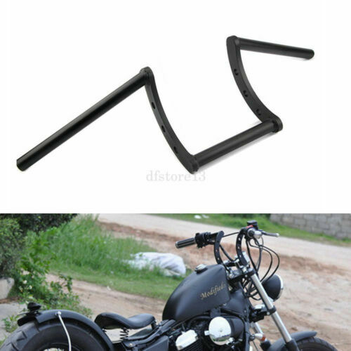 Guidon Moto Custom - Aluminium - Diamètre 22 Mm - Longueur 74 Cm - Couleur Bleu - Pour Customisation