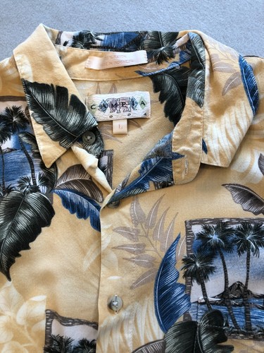 Campia Moda Shirt Men's Large Hawaiian Short Sleeve Button Up - Picture 2 of 5