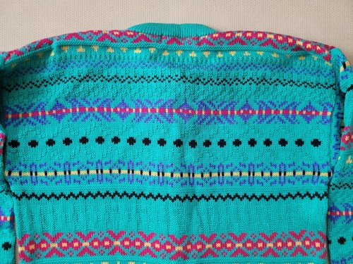 Vintage St Bernard Knit Cardigan Sweater Multicolour Womens UK 10-12 BNWT - Picture 9 of 13