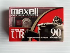 MAXELL UR 90 Minute Blank AUDIO CASSETTE TAPE Normal Bias New Sealed
