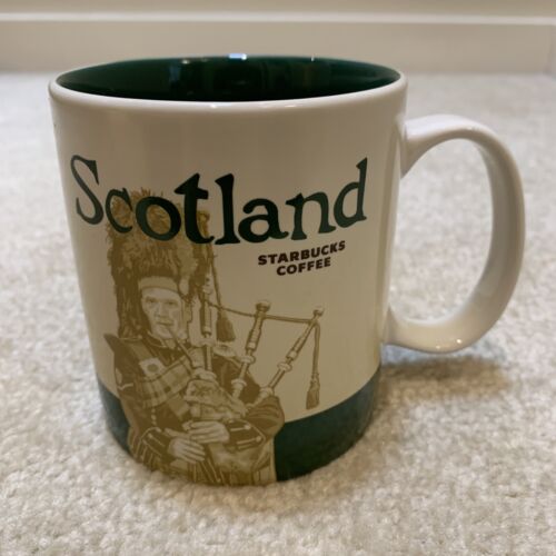 Starbucks Scotland Bagpiper 2013 Global Icon Ceramic Coffee Tea Mug Cup 16 Fl Oz