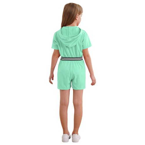 Kids Girls Rompers One Piece Jumpsuit Summer Overalls Loose Leotard Dance Jazz - Picture 28 of 70