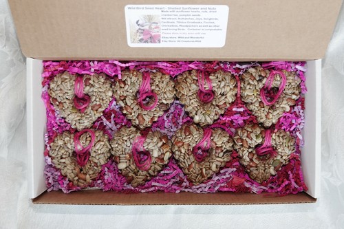 Hearts Birdseed Feeders - 8 Boxed Ornaments - options - I pay shipping! - Imagen 10 de 16